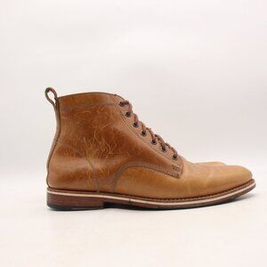 Helm The Zind Ankle Lace Up Men's US Size 10 M Brown Leather Chukka Boots